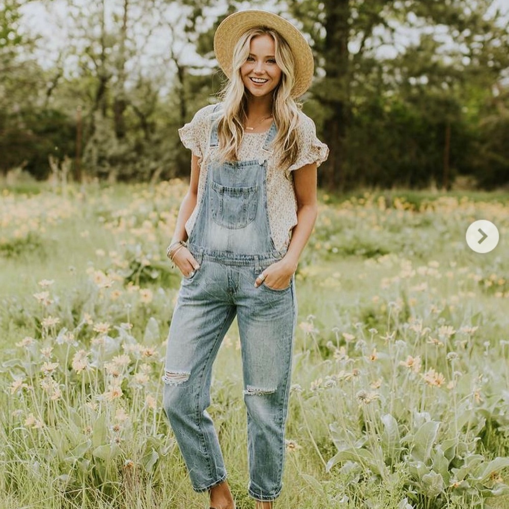 Roolee Blank Paige overalls size M